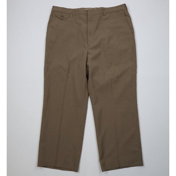 Vintage 90s Streetwear Mens 36x26 Worsted Wool Blend Knit Wide Leg Chino Pants